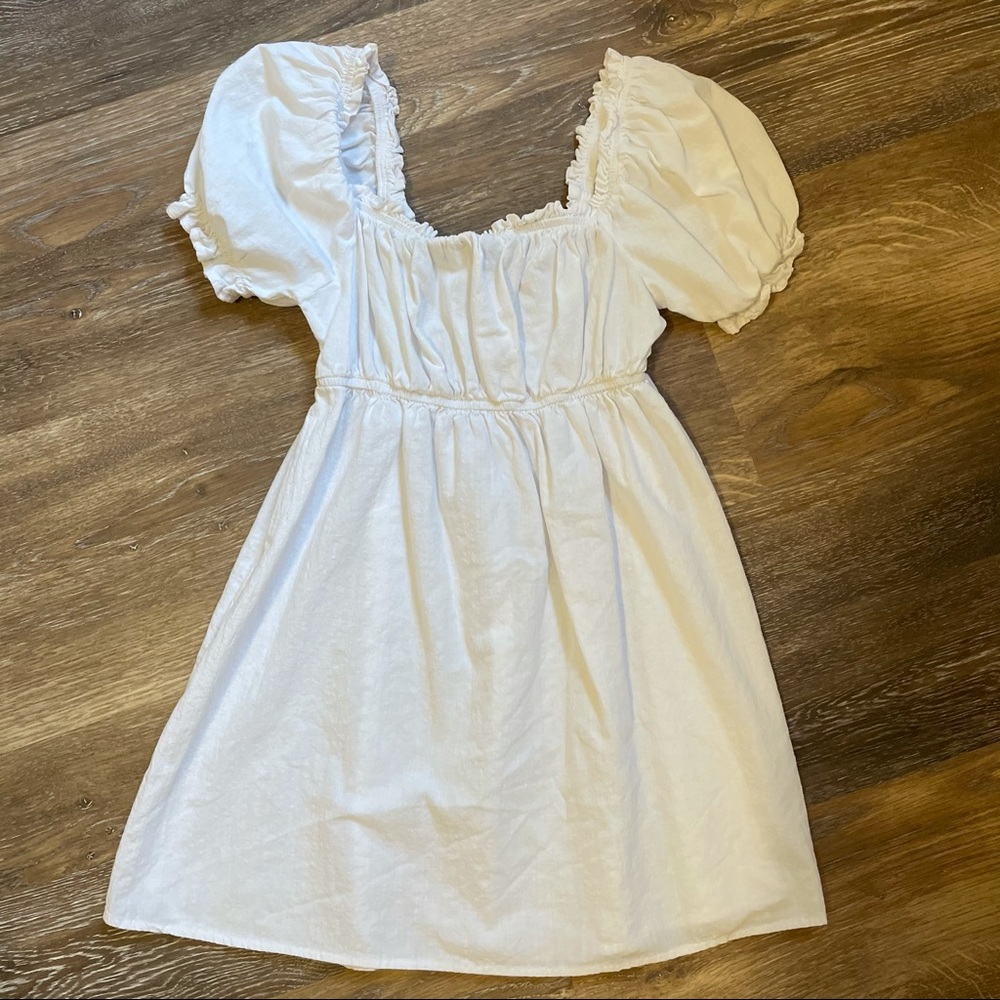 Puff Sleeve Beach Dress 100% Organic Cotton